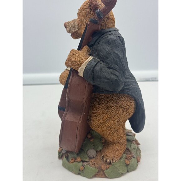 Tim Wolfe Cairn Studios "Boomer" the Bear Playing Instrument Figurine - Picture 7 of 9